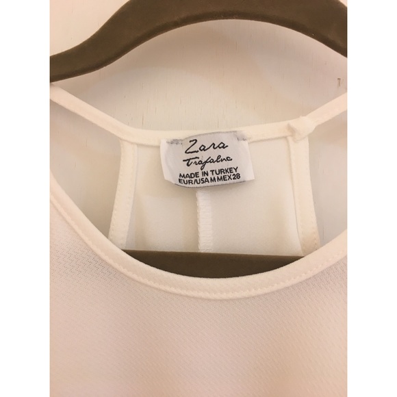 SOLD Zara White Shift Dress - Picture 3 of 3